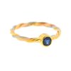 Cartier 18k Tricolor Sapphire Wire Ladies Ring