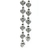 14k White Gold Heart Diamond Double Drop Dangle Earrings .60 Cts