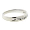 14k White Gold Diamond Wedding Band .30 Cts