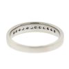 14k White Gold Diamond Wedding Band .30 Cts