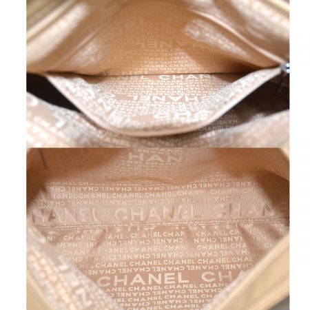Chanel Beige Quilted Lambskin Soft Leather Medium Shoulder Bag
