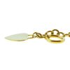 14k Yellow Gold Heart Pendant Round Link Toggle Clasp Bracelet