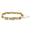 10k Yellow Gold Baguette and Round Diamond Cross Bracelet Approx. 2.4 Cts.