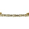 10k Yellow Gold Baguette and Round Diamond Cross Bracelet Approx. 2.4 Cts.