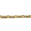 10k Yellow Gold Baguette and Round Diamond Cross Bracelet Approx. 2.4 Cts.