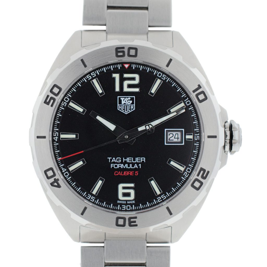 Tag Heuer WAZ2113 Formula 1 Calibre 5 Black Dial Stainless Steel