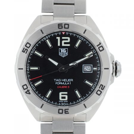 Tag Heuer WAZ2113 Formula 1 Calibre 5 Black Dial Stainless Steel Automatic Watch