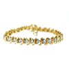 14k Yellow Gold Diamond Tennis Bracelet Approx. 5.4 Cts.