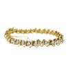 14k Yellow Gold Diamond Tennis Bracelet Approx. 5.4 Cts.