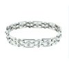 18K White Gold Diamond Ladies Link Bracelet Approx. 1.50 Cts.