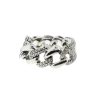 Sterling Silver Cubic Zirconia Cuban Link Ring