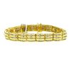 14k Yellow Gold 3 Row Diamond Bracelet Approx. 3.00 cts