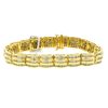 14k Yellow Gold 3 Row Diamond Bracelet Approx. 3.00 cts