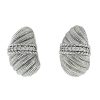 Judith Ripka Cz Sterling Silver Clip On Earrings