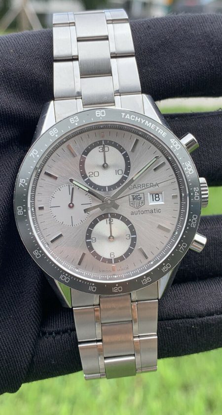 TAG Heuer CV2011 Carrera Chronograph Silver Dial Automatic Men’s Watch