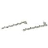 18k White Gold Diamond Drop Earrings Aprox 1.25 CTW