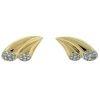 14k Yellow Gold Diamond Wing Earrings Aprox 1.00 ctw