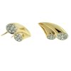 14k Yellow Gold Diamond Wing Earrings Aprox 1.00 ctw