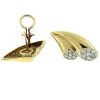 14k Yellow Gold Diamond Wing Earrings Aprox 1.00 ctw