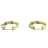 14k Yellow Gold Diamond Hoop Earrings Aprox .55 CTW