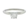 14k White Gold Approx .40 Ctw Diamond Solitaire Engagement Ring