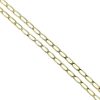 14k Yellow Gold Oval Link Chain Necklace With Diamond Cross Pendant