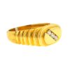 14k Yellow Gold Three Stone Men's Ring