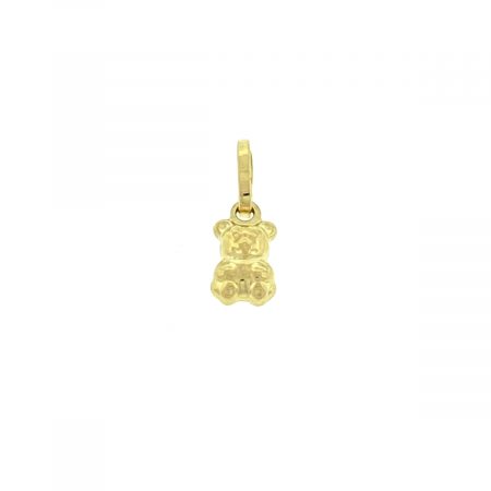 18k Yellow Gold Small Bear Pendant