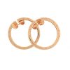 BVLGARI B.Zero1 18k Rose Gold Hoops Earrings