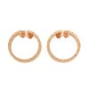 BVLGARI B.Zero1 18k Rose Gold Hoops Earrings