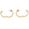 BVLGARI B.Zero1 18k Rose Gold Hoops Earrings