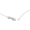 14k White Gold Love Diamond Necklace