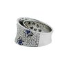 18k White Gold Diamond and Sapphire Star Pave Cocktail Ring Approx.1.30ctw