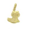 18k Yellow Gold Small Cat Pendant