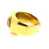 14k Yellow Gold Sapphire & Diamonds Men's Ring