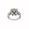 Judith Ripka Sterling Silver Flower Pave Cluster Cz Ring