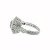 Judith Ripka Sterling Silver Flower Pave Cluster Cz Ring