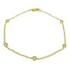 14k Yellow Gold Diamonds by the Yard Bracelet Aprox .25ctw