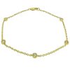 14k Yellow Gold Diamonds by the Yard Bracelet Aprox .25ctw