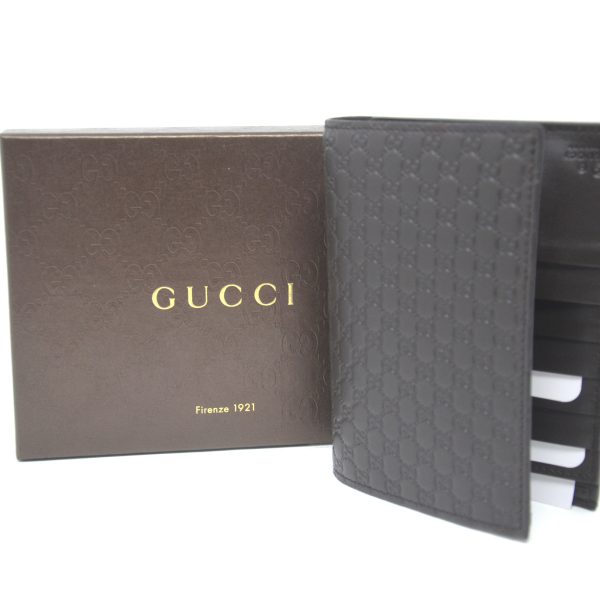 Gucci Black Guccissima Passport Holder –