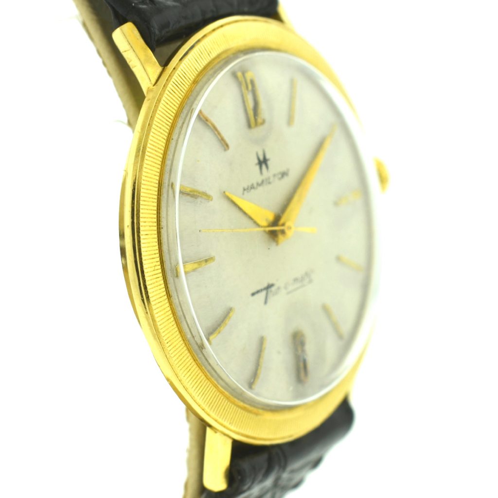 Hamilton 14k Yellow Gold Vintage Thin-o-matic Manual Wind Watch