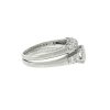 14k White Gold Old European Cut Diamond Wedding Band Set