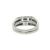 14k White Gold Old European Cut Diamond Wedding Band Set