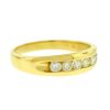 14k Yellow Gold 6 Diamond Men's Wedding band aprox.60ctw