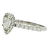 14k White Gold .90 H VS2 Heart Shape Diamond Engagement Ring GIA Certificate