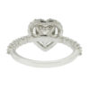 14k White Gold .90 H VS2 Heart Shape Diamond Engagement Ring GIA Certificate