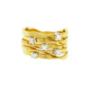 Marco Bicego 18k Yellow Gold Five Diamond Band Ring