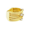 Marco Bicego 18k Yellow Gold Five Diamond Band Ring