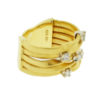 Marco Bicego 18k Yellow Gold Five Diamond Band Ring