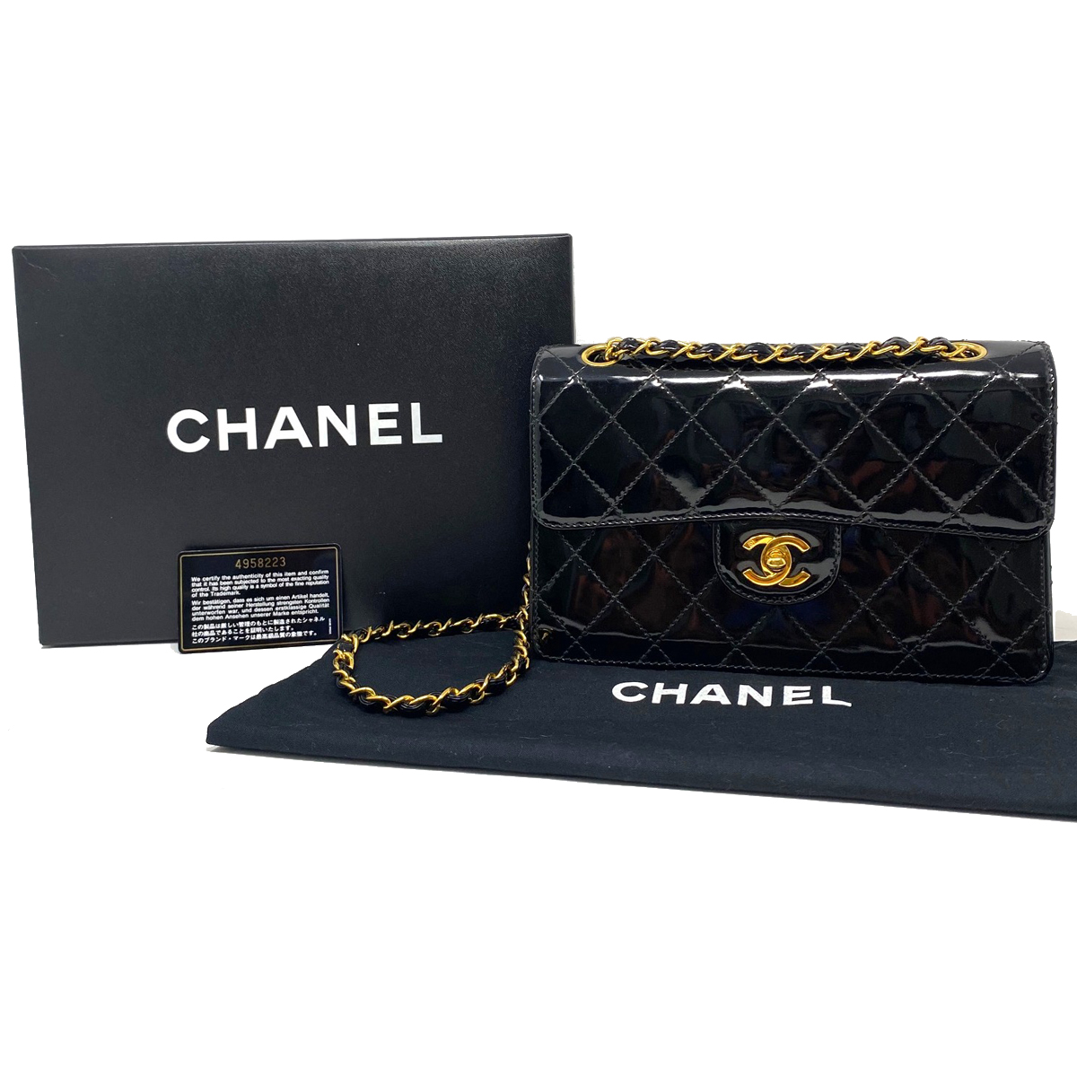 Chanel Vintage Black Caviar Key Holder - THE PURSE AFFAIR